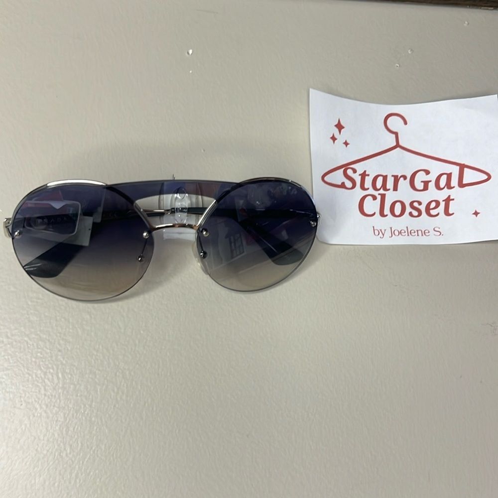 Prada PR65T Sunglasses Round Oversized WITH BOX | OS | GUC